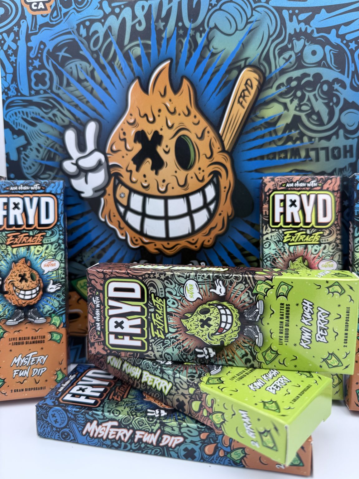 V20 Fryd Extracts 2G Mixed Flavor Dispo Vape (50/Pcs)