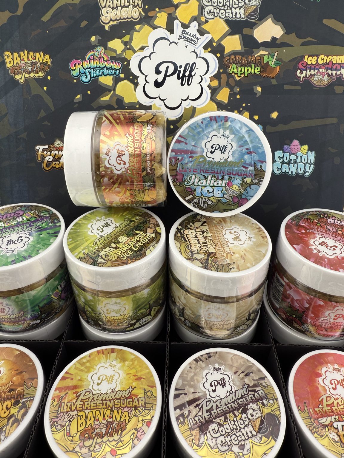 D09 Piff Premium Live Resin Sugar 16oz (16/Case)