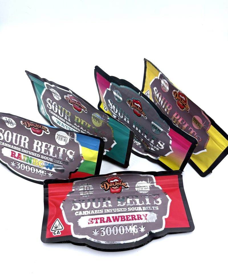 P02 Devour Sour Belts Gummies 3000mg (10/Box )